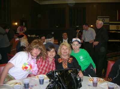 Food and entertainment followed the Megillah reading